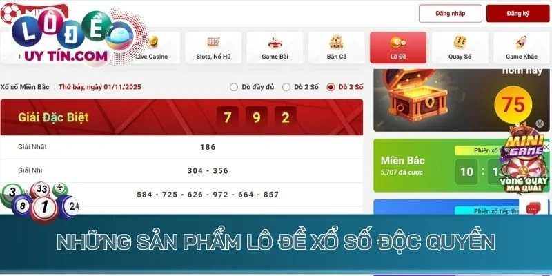 Lô Đề Mibet: Trang Xổ Số Uy Tín Với Loại Hình Độc Quyền Cực Cuốn 3 Những sản phẩm lô đề xổ số độc quyền