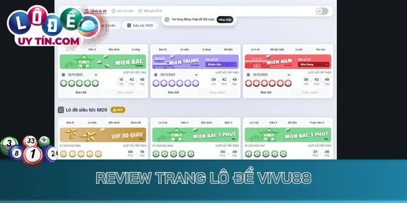 Review trang lô đề Vivu88