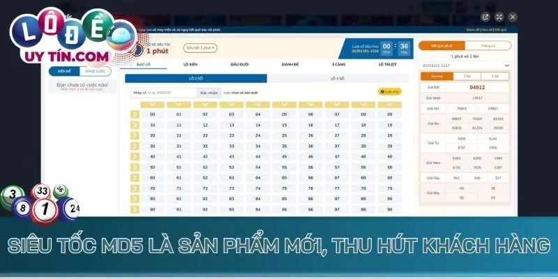 Lô Đề Dom88 - Chọn Số Đẹp, Tham Gia Soi Cầu Hấp Dẫn Mỗi Ngày 3 Siêu tốc MD5 là sản phẩm mới, thu hút khách hàng