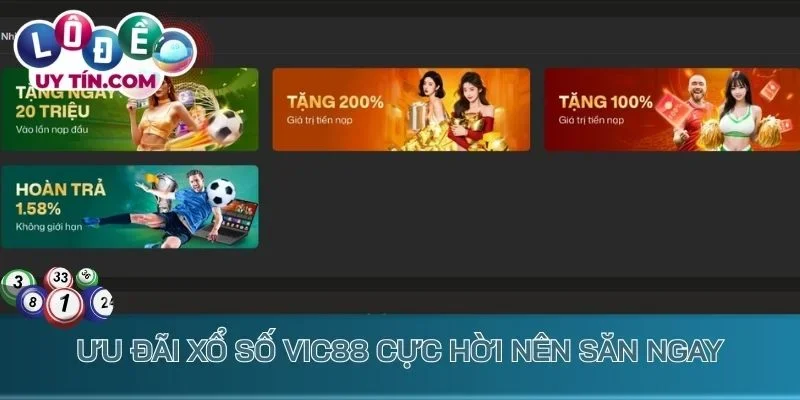 Lô Đề Vic88 - Nhà Cái Lô Đề Online Dẫn Đầu Xu Hướng Việt Nam 3 Ưu đãi xổ số Vic88 cực hời nên săn ngay